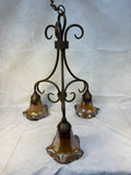 Quoizel Todd Phillips Art Glass 3-Light Chandelier
