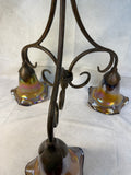Quoizel Todd Phillips Art Glass 3-Light Chandelier