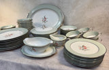 Vintage Noritake Regina 5442 Dinnerware Set - 8 Place Settings + Serving Pieces - 58 Items