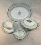 Vintage Noritake Regina 5442 Dinnerware Set - 8 Place Settings + Serving Pieces - 58 Items