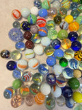 Vintage Marbles Collection - 180 Marbles, 6 Boulders, 1 Super Jumbo