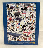 500 Piece Hello Animals of the World Puzzle - Certified Complete!