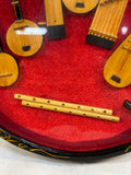 Chinese Black Lacquer Musical Instrument Shadow Box