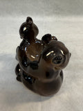 Lomonosav Porcelain Two Brown Bear Cubs Figurine