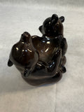 Lomonosav Porcelain Two Brown Bear Cubs Figurine