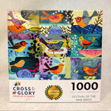 1000 Piece Festival of the Nine Birds Puzzle - Certified Complete!
