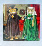 500 Piece The Arnolfini Marriage Meowsterpiece Galison Puzzle - Certified Complete!
