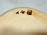 Handmade 11" Brown & Green Pottery Bowl, Signed by Artist
