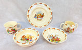 Bunnykins Royal Doulton Children's Dinnerware - Set of 5