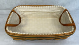 Longaberger 1997 Rectangular Serving Basket with Liners