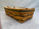 Longaberger 1997 Rectangular Serving Basket with Liners