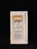 Muzius I'm Not Dramatic, I'm Theatrical Beverage Glass Bottle with Glass Straw - Brand New!