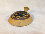 Southwestern Flat Bottom 8" Round Vase, Signed by Artist