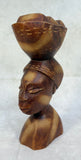 Bust of African Woman With Basket