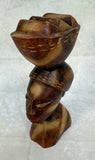 Bust of African Woman With Basket