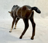 Vintage Beswick England Gamboling Foal #815 & Head Down Horse #947 Figurines - Set of 2