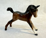 Vintage Beswick England Gamboling Foal #815 & Head Down Horse #947 Figurines - Set of 2