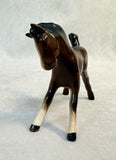 Vintage Beswick England Gamboling Foal #815 & Head Down Horse #947 Figurines - Set of 2
