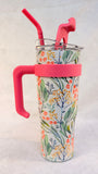 Hydraflow 40 oz. Capri Tumbler with Handle, Lid and Straw