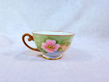 Vintage Tirschenreuth Bavaria Hand Painted Pink Roses China - 32 Pieces