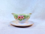 Vintage Tirschenreuth Bavaria Hand Painted Pink Roses China - 32 Pieces