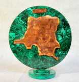 Dem. Rep. of Congo Malachite & Copper Statue