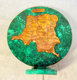 Dem. Rep. of Congo Malachite & Copper Statue