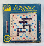 Vintage 1982 Scrabble Crossword Game Deluxe Edition with Turning Board