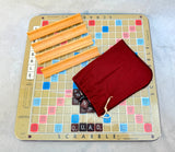 Vintage 1982 Scrabble Crossword Game Deluxe Edition with Turning Board