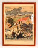Vintage Croatian Folk Traditions Prints by Zdenka Sertic - Lot of 2 Framed Reproductions