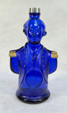 Vintage George Washington Bicentennial Cobalt Glass Bottle