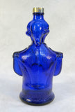 Vintage George Washington Bicentennial Cobalt Glass Bottle