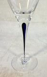 Orrefors Intermezzo 10" Blue Goblet 6257421 - Brand New!