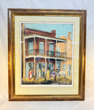 French Quarter Residency Framed Frances Swigart Lithograph, Signed by Artist