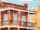 French Quarter Residency Framed Frances Swigart Lithograph, Signed by Artist