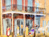 French Quarter Residency Framed Frances Swigart Lithograph, Signed by Artist