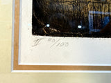 French Quarter Residency Framed Frances Swigart Lithograph, Signed by Artist