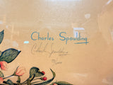 Eastern Bluebirds Charles Spaulding Lithograph, Signed by Artist