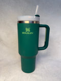 Stanley Green 40 oz. Quencher Tumbler with Lid & Straw