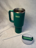 Stanley Green 40 oz. Quencher Tumbler with Lid & Straw