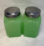 TPC Jade Glass Salt & Pepper Set