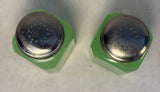 TPC Jade Glass Salt & Pepper Set