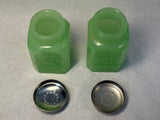 TPC Jade Glass Salt & Pepper Set