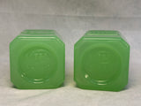 TPC Jade Glass Salt & Pepper Set