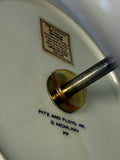 Vintage Fitz & Floyd Yellow 2-Tier Serving Tray