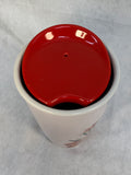 Starbucks 2015 Floral Poppy Ceramic Tumbler with Lid