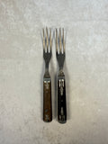 Antique Wood with Metal Handle Flatware - Lot of 18 Pieces