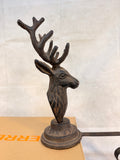 Pair of Cast Iron Reindeer Christmas Stocking Holders