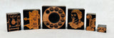Early Telephone Printing Transfer Stamps on Wood Blocks - Lot of 6