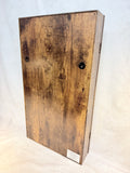 Wall-Mounted Mirror Jewelry Cabinet w/Keys